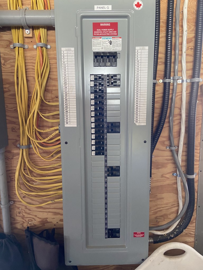 Clean rooftop solar panel installation
